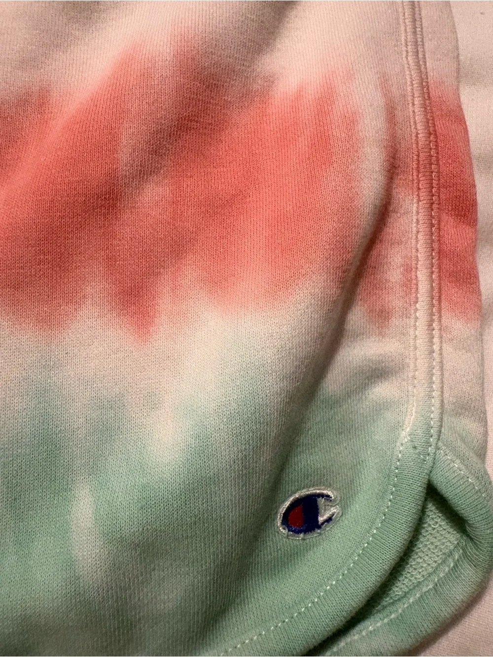 Champion Gray Tank & Coral-Mint Ombre Shorts Set
